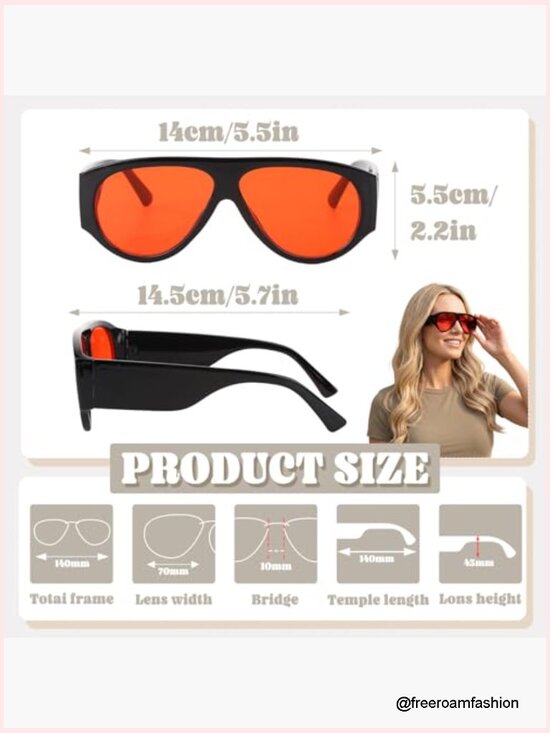 Chunky UV400 Protection Oval Sunglasses Unisex Trendy Rectangle Shades main image 6